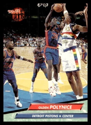 1992 Ultra #259 Olden Polynice   Detroit Pistons - Image 1 of 2