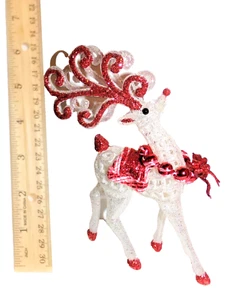 DOLLHOUSE MINIATUREN 5,5 Zoll WEISSE WEISSEN WEIHNACHTEN ZÜGELHIRSCH 1:12 MASSSTAB EICHE KEIN BAUM NEU - Bild 1 von 3