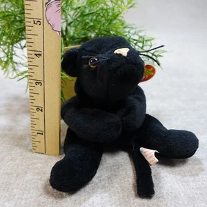 Velvet Black Cat / Original Beanie Baby / Born in 1995 / Ty with tags - Picture 1 of 11