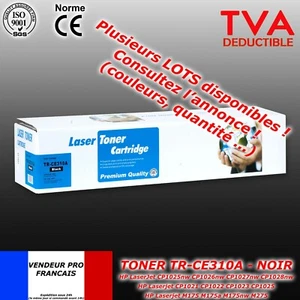 Toner noir cyan magenta jaune 310A HP Laserjet CP1021 CP1022 CP1023 CP1025 - Imagen 1 de 6