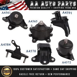 6pcs Engine Motor & Transmission Mount for 2008-2012 Honda Accord l4 2.4L AUTO - Picture 1 of 7