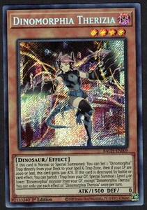 Yugioh Dinomorphia Therizia BACH-EN009 Secret Rare 1st Ed - NM - Bild 1 von 2