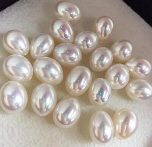 20 piezas 9x10mm Natural Mar del Sur Blanco Suelto Perla Completo Perla - Imagen 1 de 3