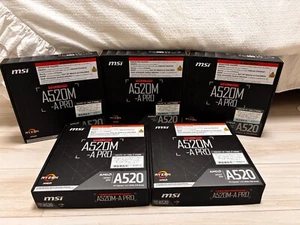 Carte mère compatible MSI A520M-A PRO Micro ATX 100-240V neuve AM4 AMD A520 1PCS - Photo 1/3