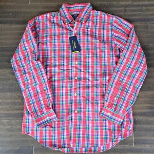 Polo Ralph Lauren Mens Plaid Button Down Shirt Red/ Multi XXL/ 2XL New - Picture 1 of 11