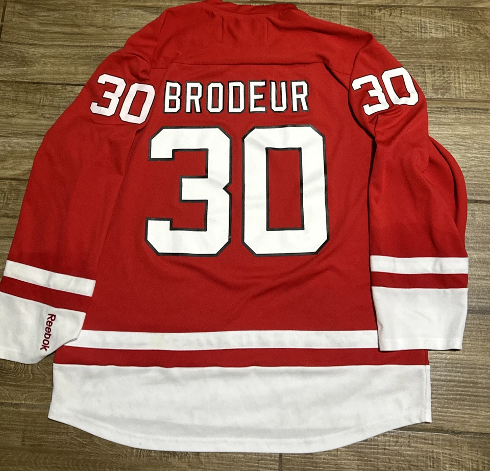 Camiseta De Colección New Jersey Devils 2012 Stanley Cup Finals Martin Brodeur Talla M Foto 1 de 4