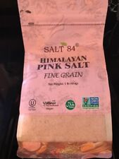 Salt 84 Fine Grain Himalayan Pink Salt.  Halal Kosher Vegan New Sealed Package