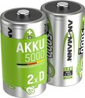 ANSMANN D Size Batteries [Pack of 2] Long Lasting Low Self Discharge Rechargeab