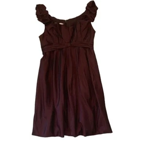 VTG 90’s Rickie Freeman Teri Jon 8 Silk Dress Eggplant Purple Cocktail Regency - Picture 1 of 8