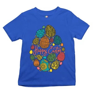 Happy Easter Youth T-shirt Pascha Easter Eggs Jesus Ressurection Sunday Kids - Picture 1 of 56
