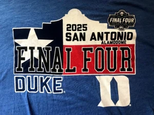 2025 Final Four San Antonio Duke Blue Devils Men's Shirt Size 3XL - Picture 1 of 2