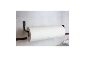 Toallero de papel de hierro forjado montado en la pared - Hecho por Amish - Imagen 1 de 4