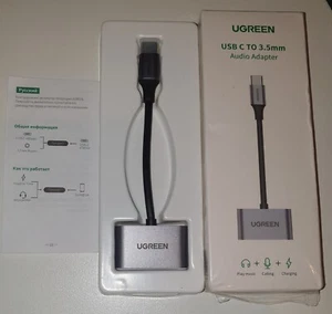 UGREEN USB C auf 3.5mm Klinke Adapter mit Schnellladen USB C Kopfhörer Adapter - Bild 1 von 1