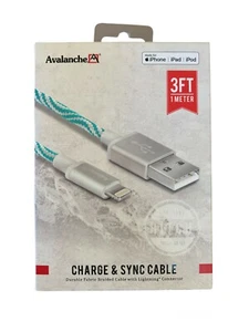 Cargador de cable de avalancha para iPhone 3 ft - NUEVO - ENVÍO GRATUITO ◡� - Imagen 1 de 2