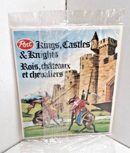 Vintage Post Canadian Post Cereal Kings Castles And Knights 3D Cut Out Original - Picture 1 of 2
