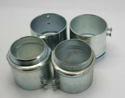Lote de 4 ERI 3" Conjunto Conector de Parafuso Para EMT IMC Conduta Rígida Novo - Imagem 1 de 4