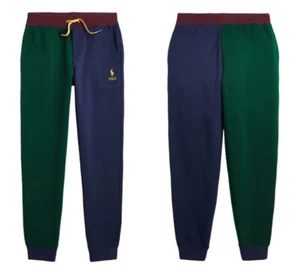 NEW $75 Polo Ralph Lauren boys DoubleKnit Color Block Jogger Track Pants M/10-12 - Picture 1 of 10