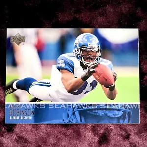 Maglia Koren Robinson 2003 ponte superiore calcio nuova di zecca Seahawks NC State Legends SP - Foto 1 di 4