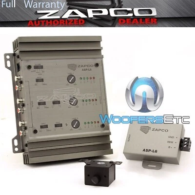ZAPCO ASP-L6 6-CHANNEL IN 6-CH OUT LINE DRIVER 9.5 VOLTS RMS 14 VOLTS MAX NEW - Image 1 of 4