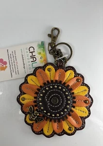 Llavero Cartera Chala Girasol Vegano Moneda Cremallera Nuevo con Etiquetas - Imagen 1 de 5
