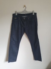 HUGO BOSS STRETCH JEANS DARK BLUE DENIM SIZE 36 X 32 (39'' X 30'') PLEASE READ
