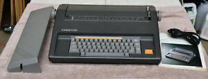 Canon S-58 Electric Typewriter w Ink Ribbon, Cover, Cord, Manual ~ Tested Works 