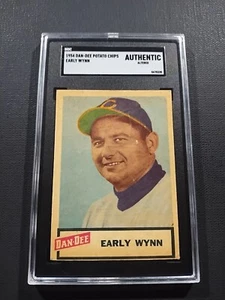 1954 Dan Dee Potato Chips Early Wynn Cleveland Indians⚾💥⚾ SGC Authentic - Picture 1 of 2