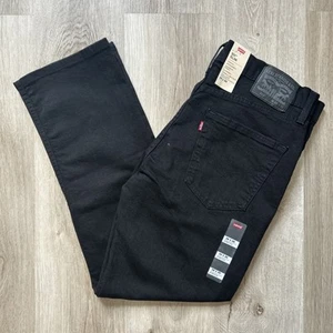 Levi's 511 Slim Fit Mens 36x30 (36x28) Black Washed Jeans Stretch Denim Low NWT - Picture 1 of 13