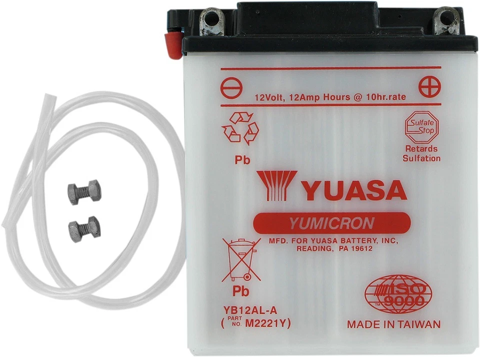 Yuasa YB12AL-A Yumicron 12 Volt Battery YUAM2221Y Foto 1 de 2