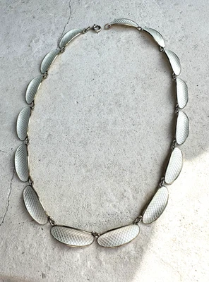 David Andersen Sterling Silber Emaille seltene Halskette Vintage Norwegen Nor... - Bild 1 von 4