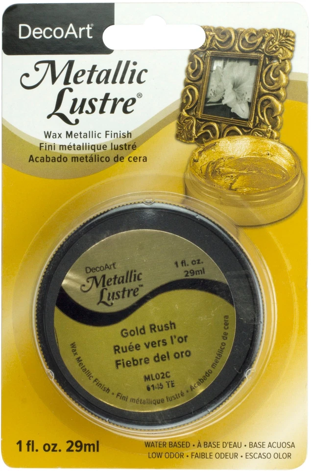 DECO ART DecoArt Metallic Lustre Wax Finish 1oz-Gold Rush