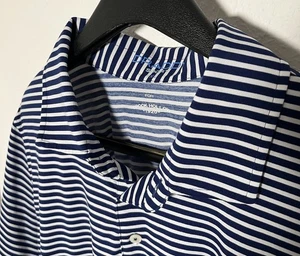 B.DRADDY Sport x BROOK HOLLOW Schläger Gr. XL blau gestreift Polo Golf Performance Shirt - Bild 1 von 8