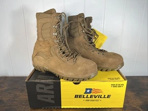 BELLEVILLE 533 ST SABRE HOT WEATHER STEEL-TOE ASSAULT WORK BOOTS 9.5 Regular NEW - Picture 1 of 10