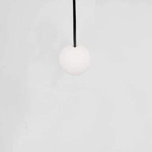 Milk White Glass Lampshade: Frosted Globe Lamp Shade - 55mm Fitter Opening - Picture 1 of 9