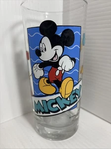 Vintage Mickey und Minnie 16 Unzen Glas Tasse Becher B31 - Bild 1 von 5