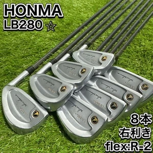 Honma LB280 Set di ferri 8 pezzi mazze da golf uomo R2 Flex acciaio/legno - Foto 1 di 12