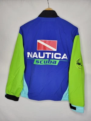 Vintage 90s Nautica Scuba Jacket Men's Size Small Blue Green Full Zip - Image 1 of 4