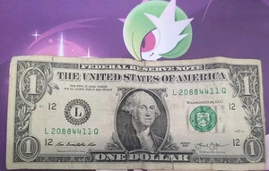 US One Dollar BillFancy Serial Number Currency Note Paper - Picture 1 of 2