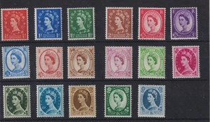 GB QEII Wilding Set on a Stockcard (nº 11d marrón)- Como nuevo MNH - Imagen 1 de 1