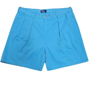Polo Ralph Lauren Vintage Pleated Front Blue Shorts Men's 38 Inseam 7" - Picture 1 of 5