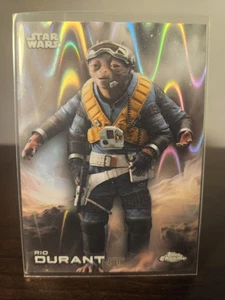 2025 Topps Chrome Star Wars Raywave Refractor 156 Rio Durant - Solo: A SW Story - Picture 1 of 2