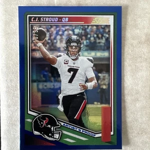2025 Panini Score C.J. Vetrina Stroud Texans Blu #97 10/35 Prova d'artista C8 - Foto 1 di 7