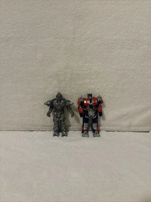 Transformers Movie 2007 Robot Fighters Optimus vs Megatron Figures Lot FREE SHIP - Image 1 of 4