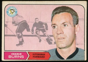 1968-69 OPC O-Pee-Chee #108 Charlie Burns Pittsburgh Penguins - Picture 1 of 2