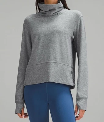 Lululemon Ready to Rulu Pullover Heathered Raceway Grey Size 8 EUC - Image 1 of 4