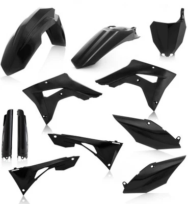 Acerbis Full Plastic Kit - Black Motorcycle ATV/UTV Dirt Bike 2736260001 - Image 1 of 4