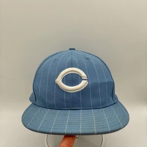 New Era Cincinnati Reds Fitted Hat Pinstripe MLB Baseball Cap Size 7 1/2 - Picture 1 of 11