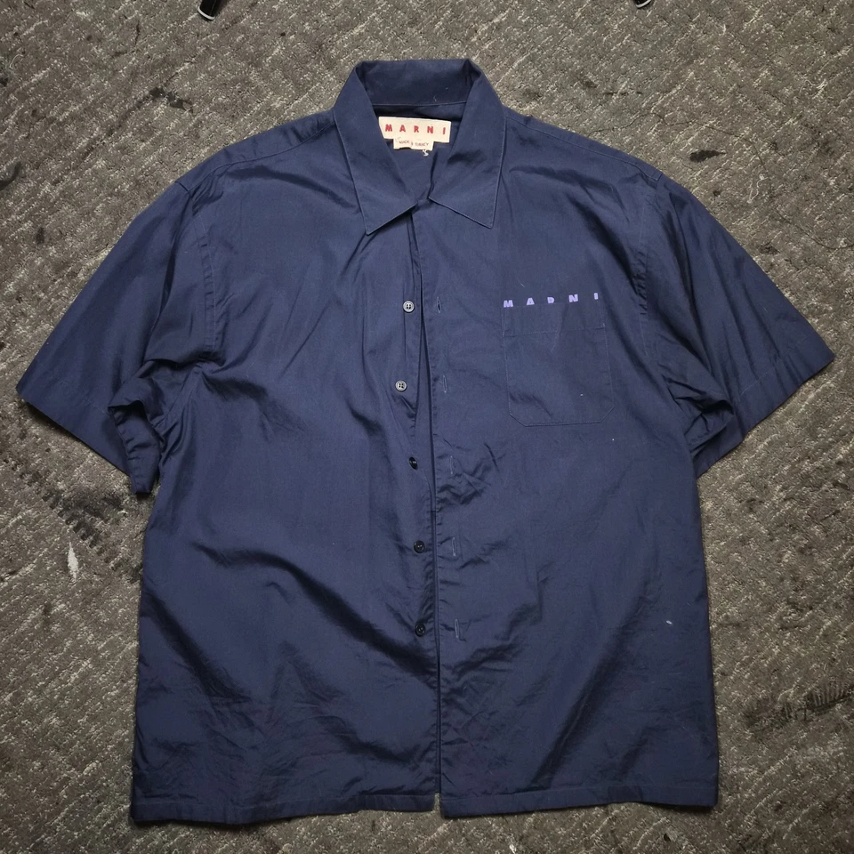 Темно-синий Marni рубашка размер L - Изображение 1 из 4