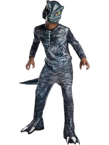 Jurassic World Kinderkostüm Velociraptor mit Maske und Schwanz Rubie's 641180 - Bild 1 von 3