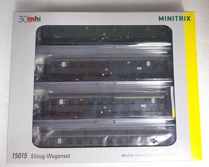 Minitrix 15015, 4er Set Eilzugwagen der DB, Ep. III, N, NEU&OVP - Picture 1 of 8